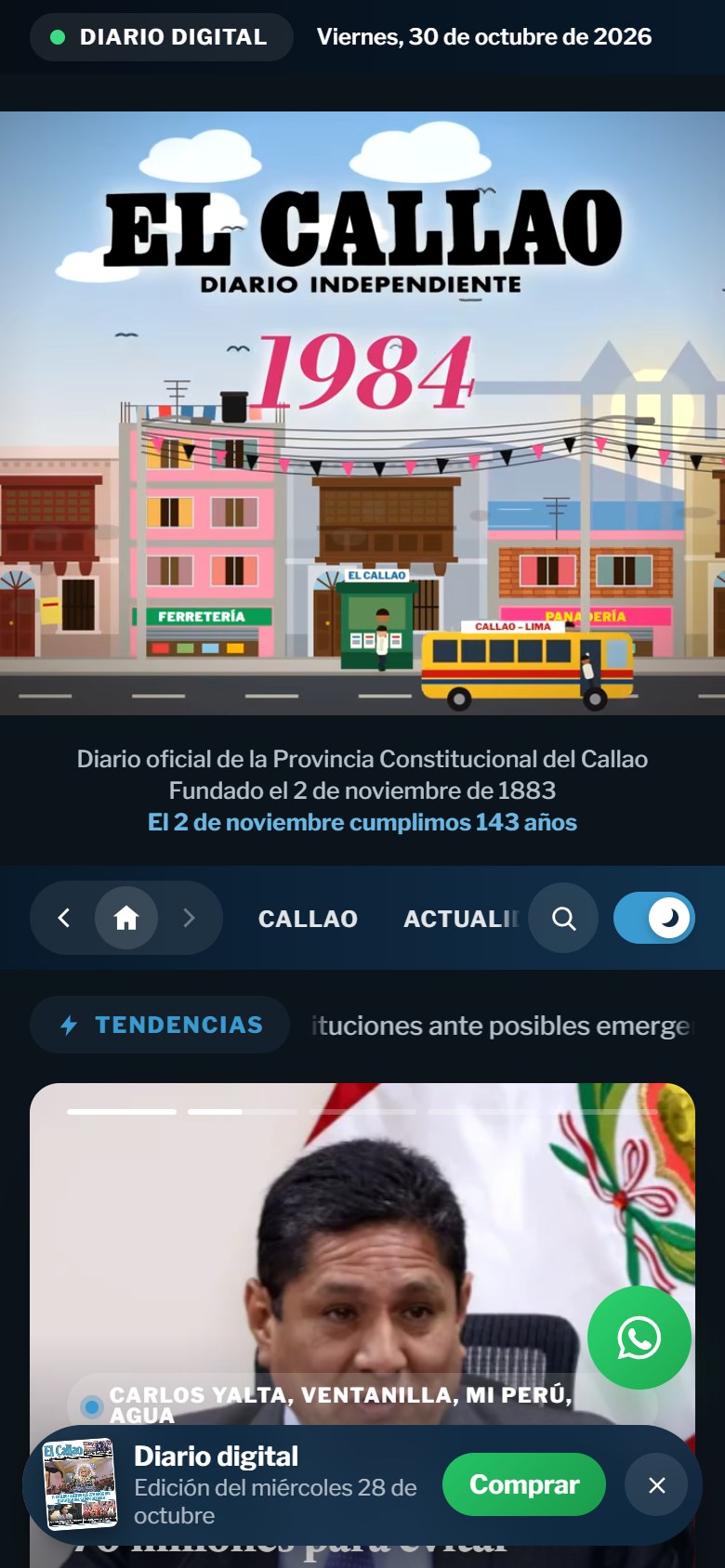 elcallao.pe en el móvil